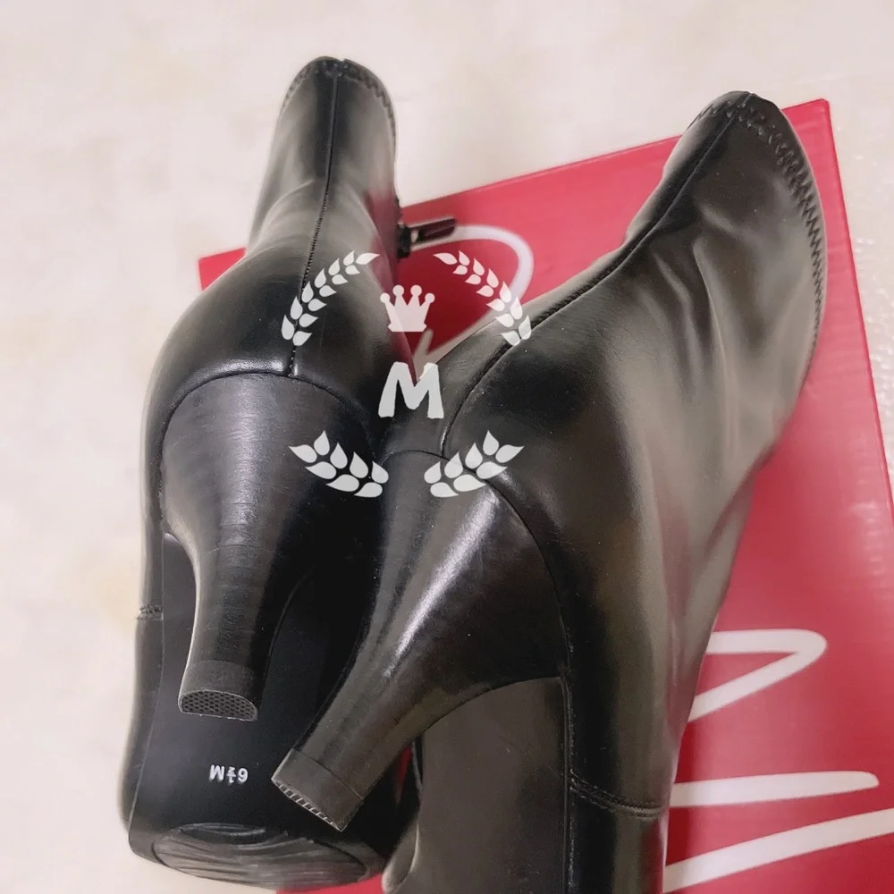 IMPO WOMEN NIXXIE BOOTIE BLACK FAUX LEATHER